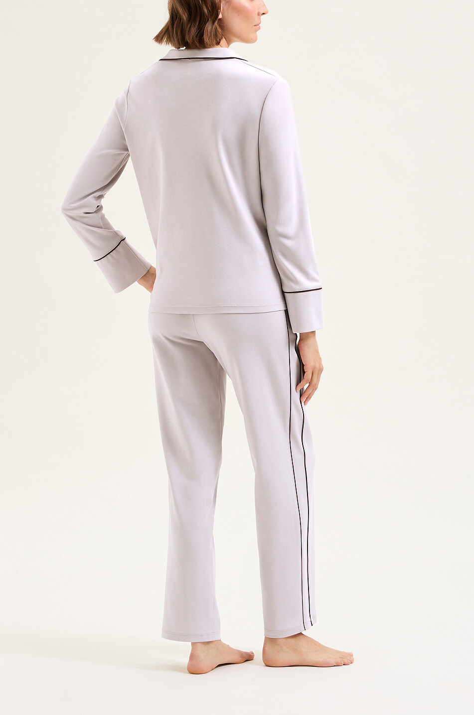 LAURENCE TAVERNIER Paola polo collar pyjama set Women BEIGE 3