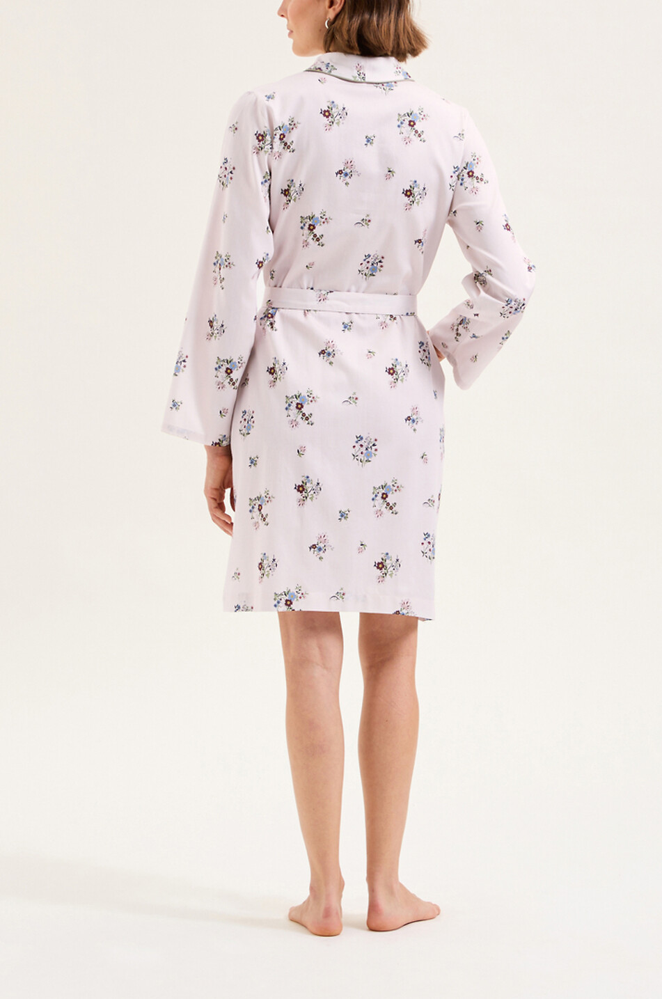 LAURENCE TAVERNIER Peignoir court en crêpe à motif floral Femme MULTICOLORE 3