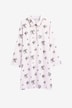 Floral printed satin crepe nightdress