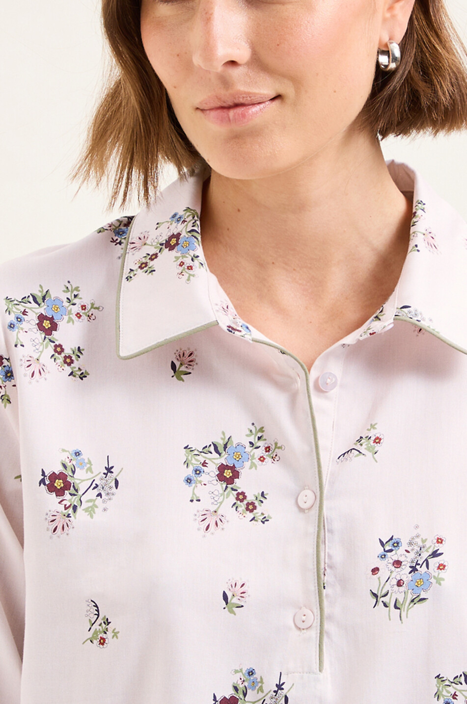 LAURENCE TAVERNIER Floral printed satin crepe nightdress Women MULTI COLOURED 4