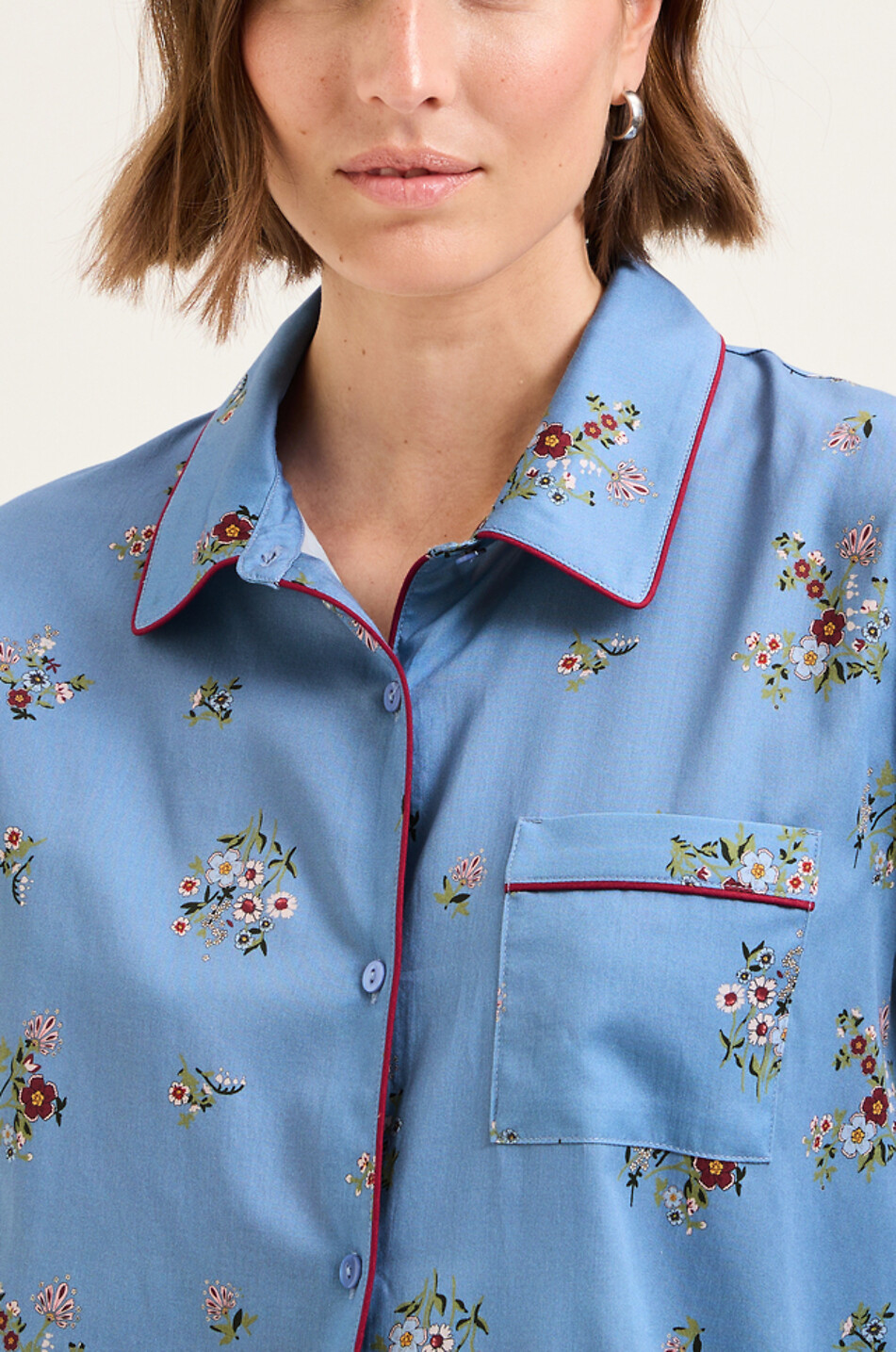 LAURENCE TAVERNIER Pearl floral print pyjama set Women BLUE 4