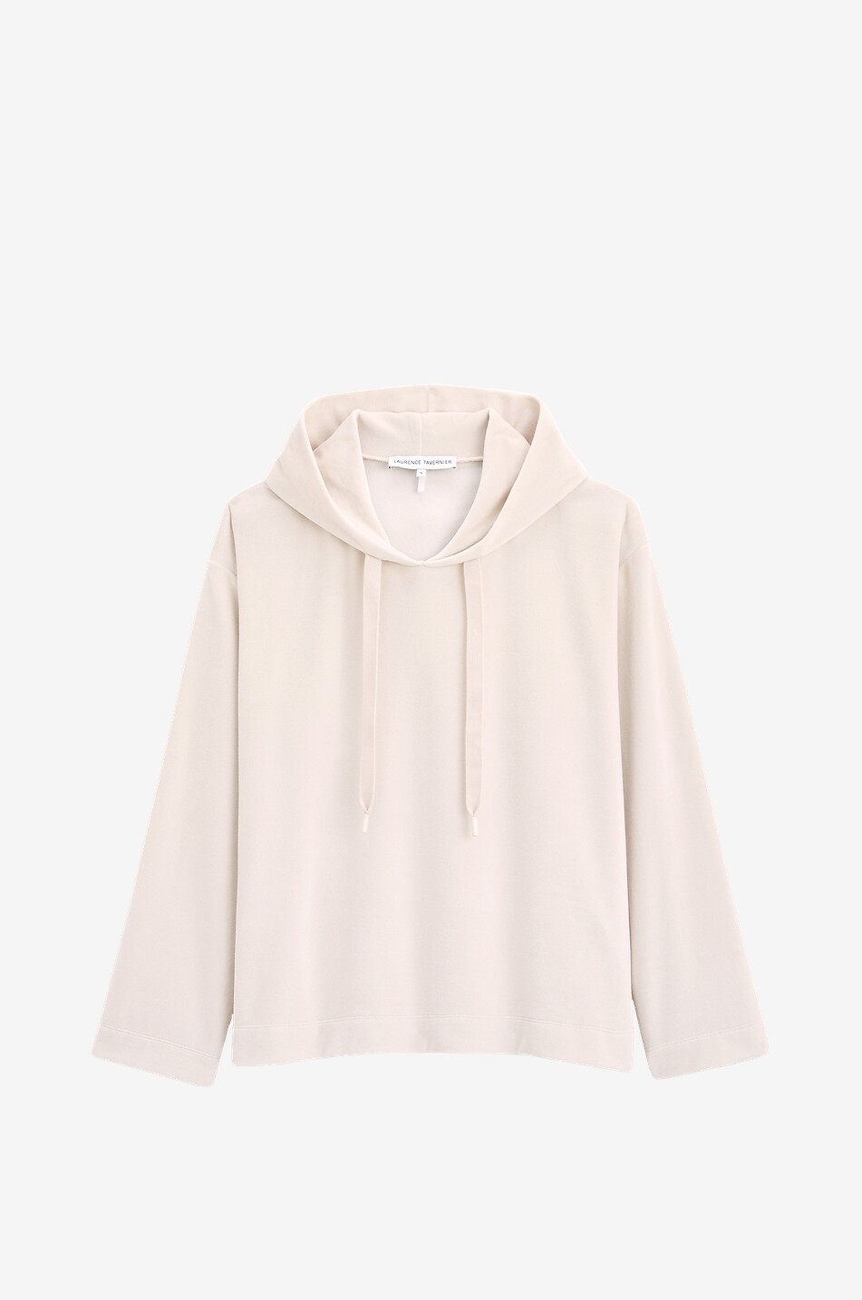 LAURENCE TAVERNIER Sweat-shirt à capuche en velours Lena Femme BLANC CASSE 1