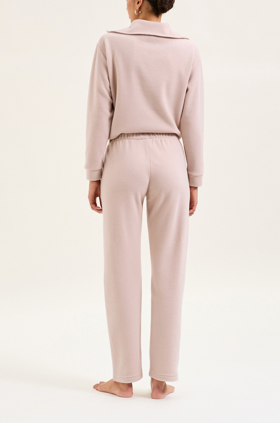 LAURENCE TAVERNIER Pantalon droit en polaire Louna Femme BEIGE 3