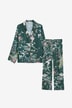 Satin-Pyjama mit Blumenmuster Contes
