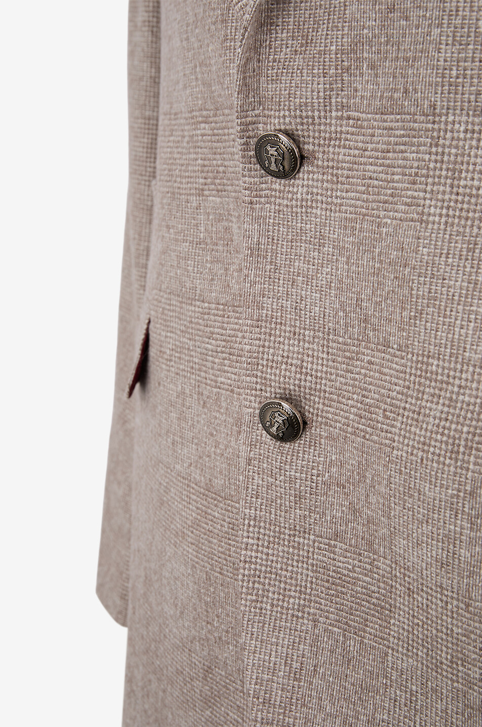 BRUNELLO CUCINELLI Exklusiver Karoanzug aus Flanellstoff Heritage Herren BRAUN 3