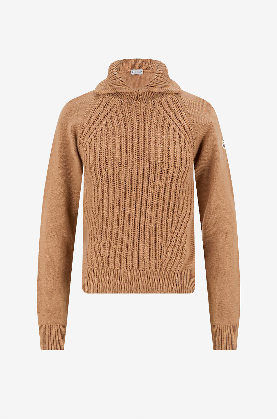 MONCLER Pull à col montant en maille DolceVita Femme BEIGE 1