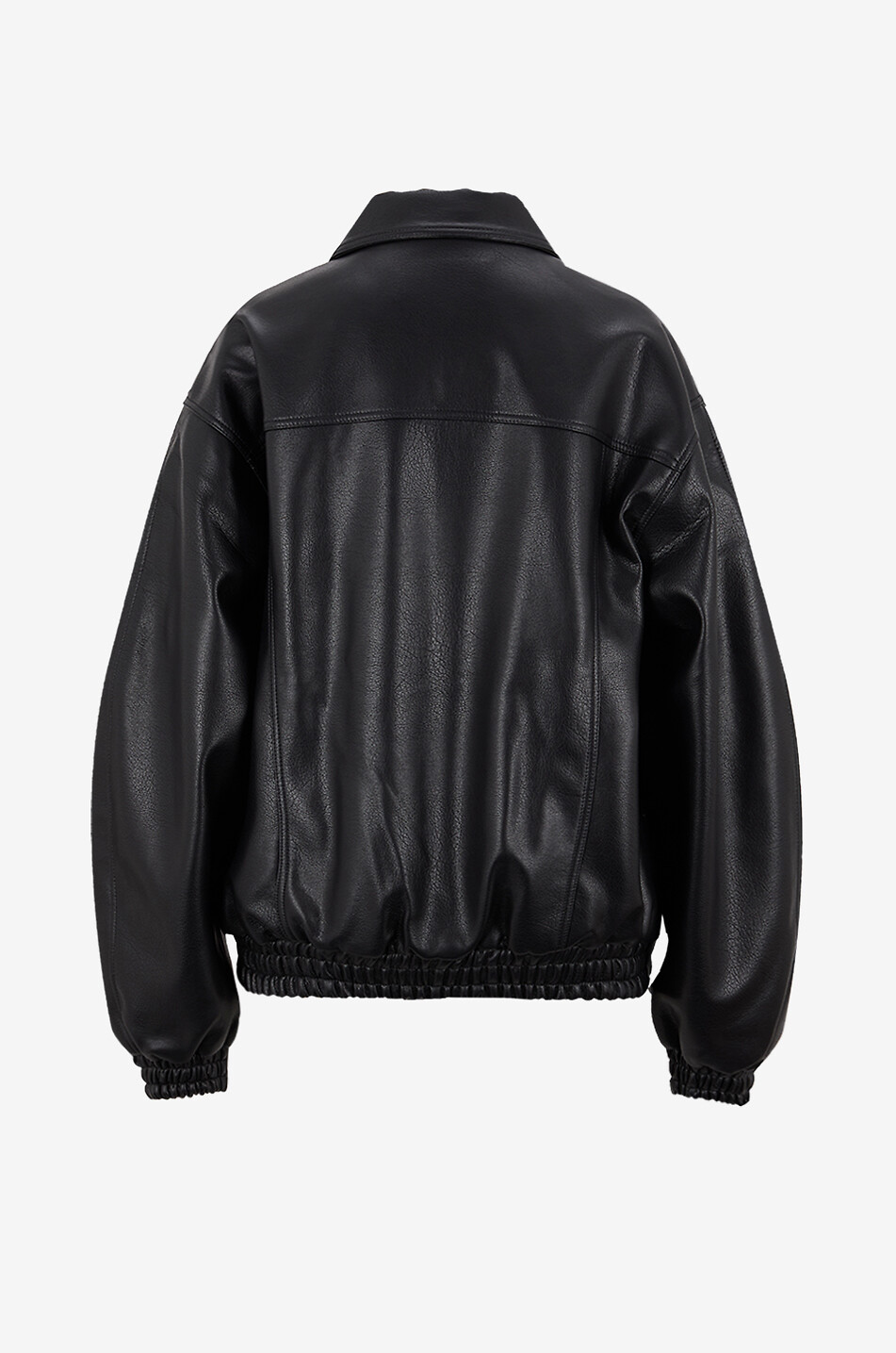 THE FRANKIE SHOP Kurze Kunstlederjacke mit Hemdkragen Prescott Damen SCHWARZ 2
