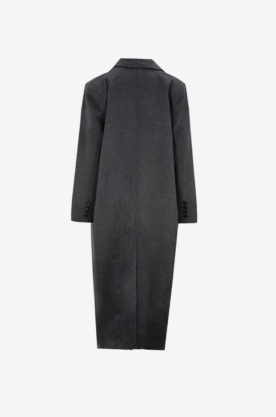 THE FRANKIE SHOP Langer zweireihiger Mantel aus Wollmix Gaia Damen DUNKELGRAU 2