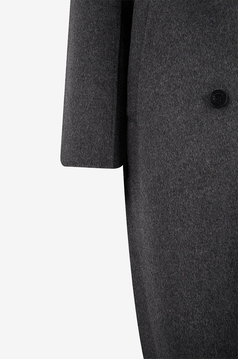 THE FRANKIE SHOP Langer zweireihiger Mantel aus Wollmix Gaia Damen DUNKELGRAU 3