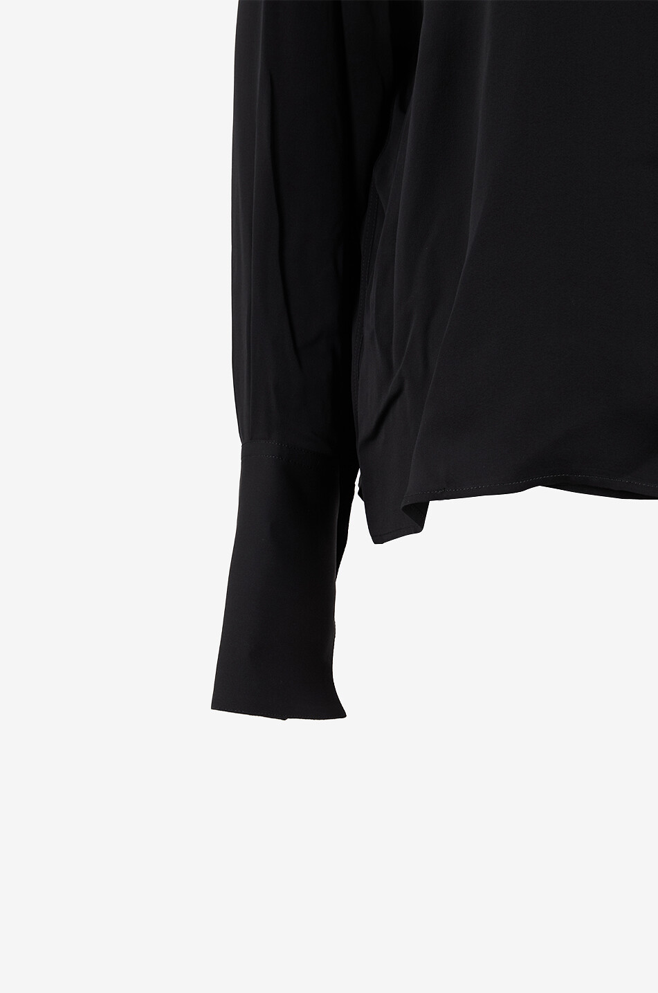 TOM FORD Blouse en georgette de soie à col V Femme NOIR 3