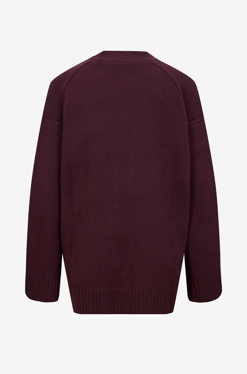 JOSEPH Cardigan en cachemire à col v Femme ROUGE FONCÉ 2