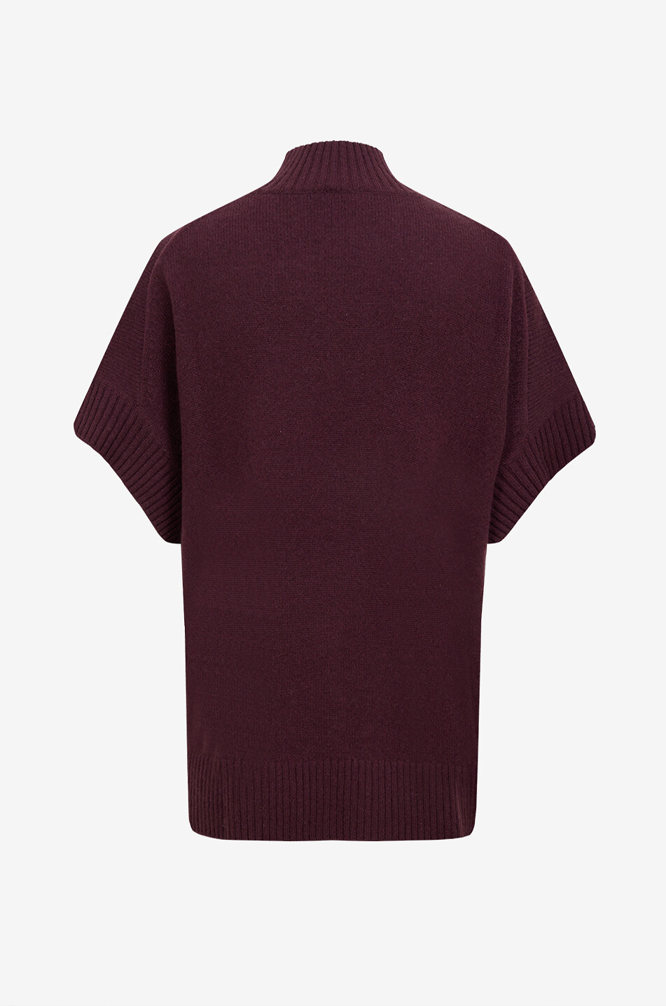 JOSEPH Sleeveless high-neck cashmere pullover Women DARK RED 2
