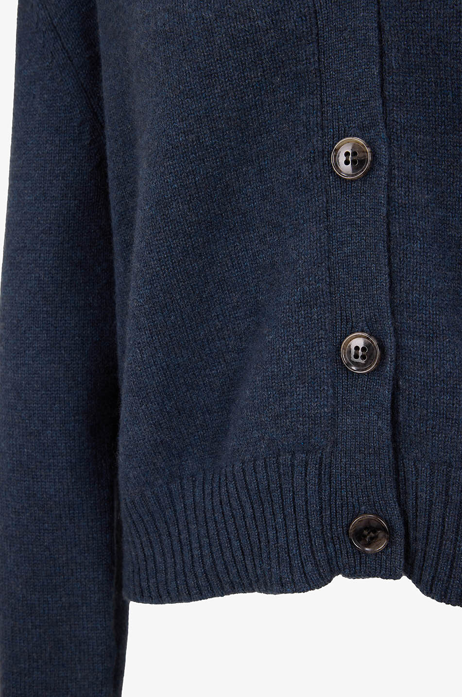 LISA YANG Marion V-neck knitted cardigan Women DARK BLUE 3