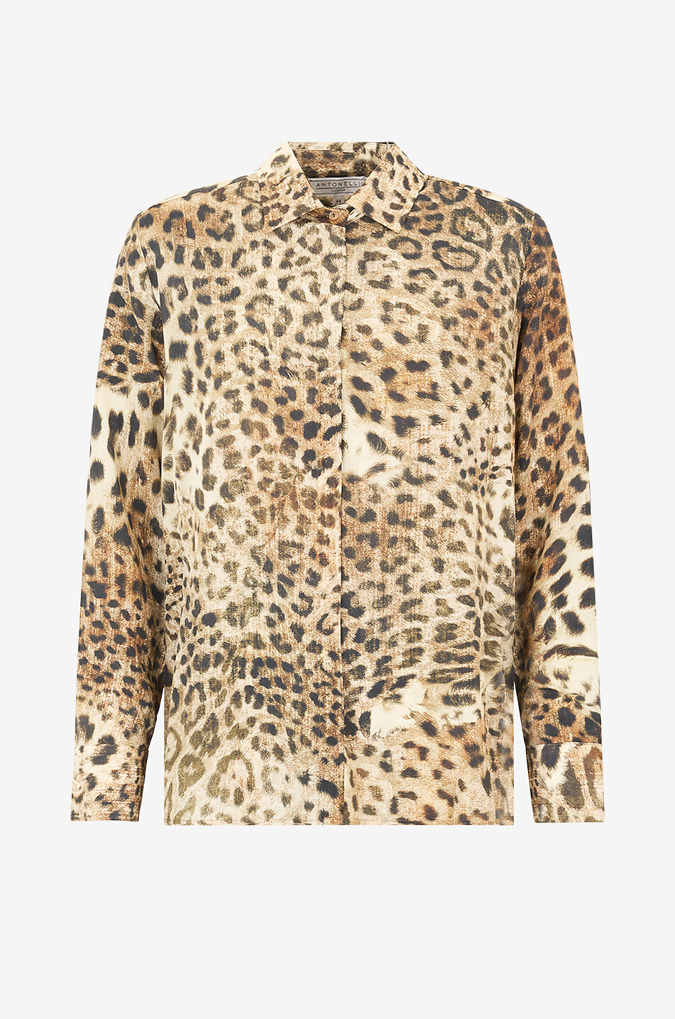 ANTONELLI FIRENZE Bitter animal print silk crepe shirt Women MULTI COLOURED 1