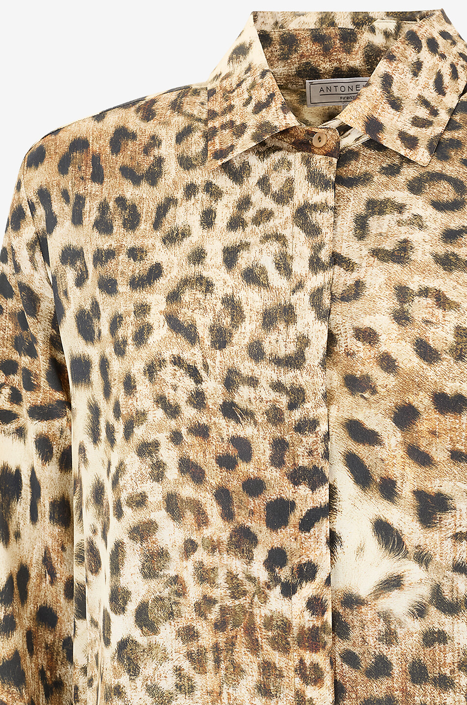 ANTONELLI FIRENZE Bitter animal print silk crepe shirt Women MULTI COLOURED 3