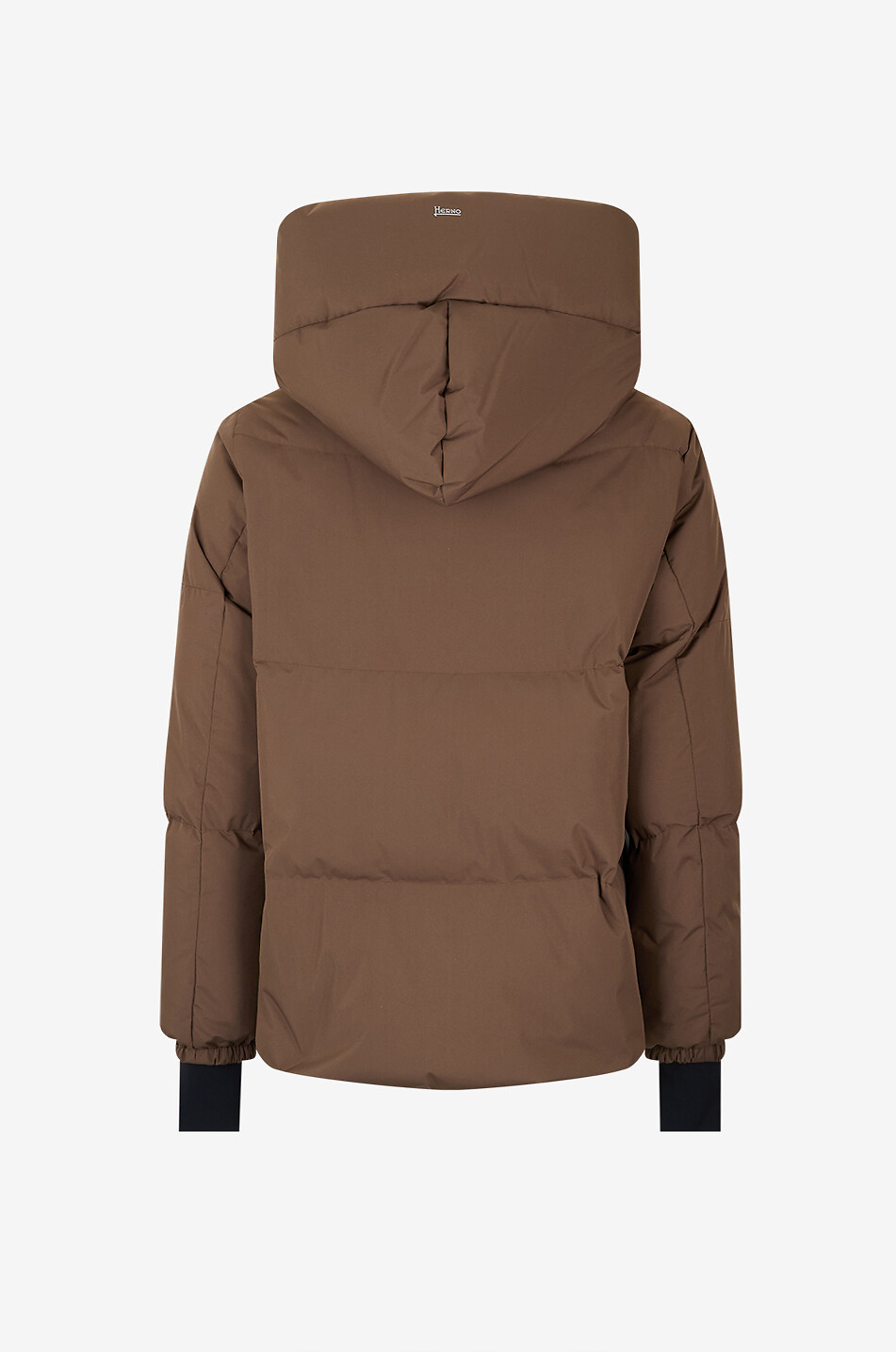 HERNO Zweilagige kurze Daunenjacke Damen DUNKLES KHAKI 2