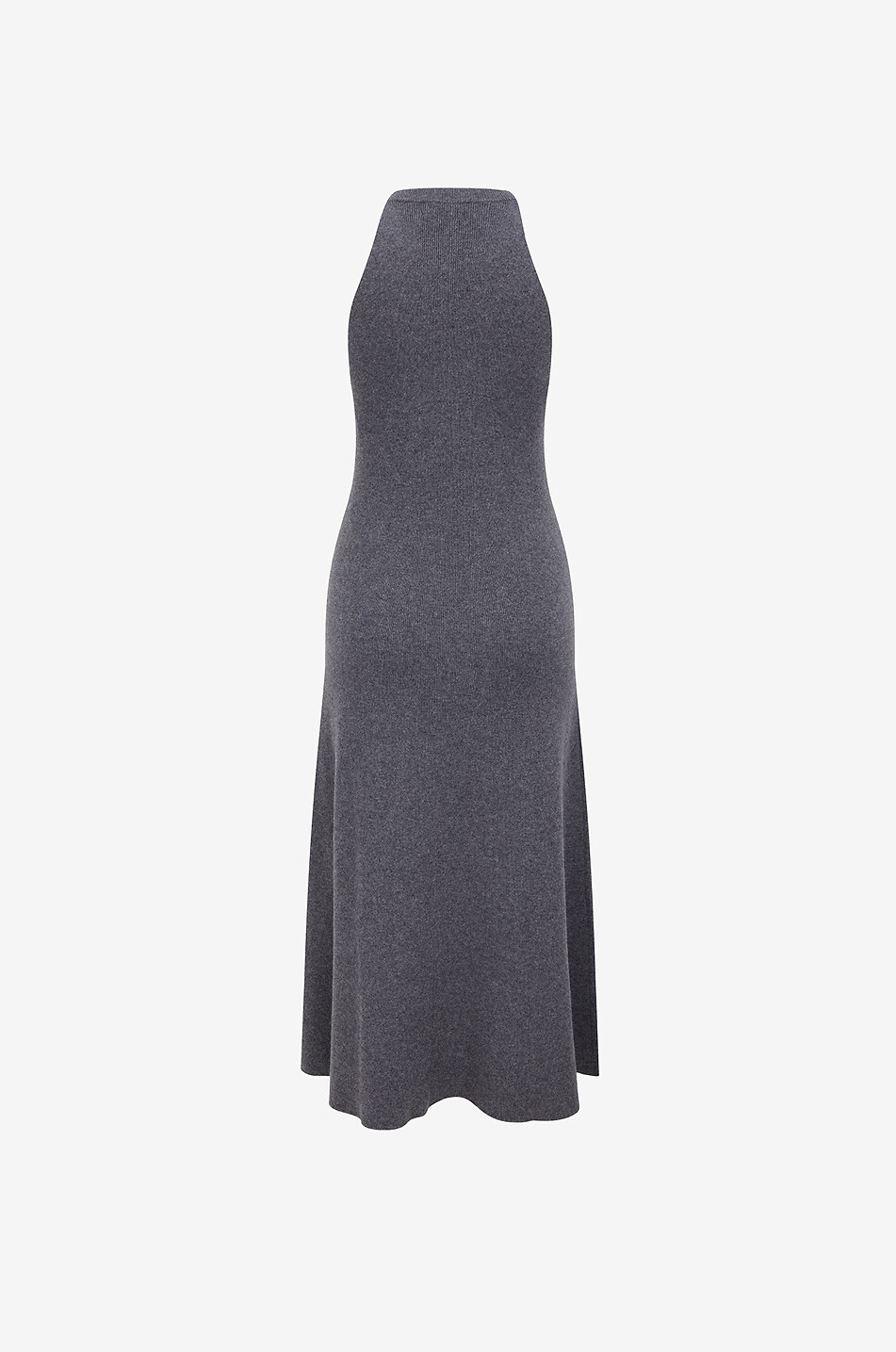 LISA YANG Patricia sleeveless mid-length knit dress Women DARK GREY 2