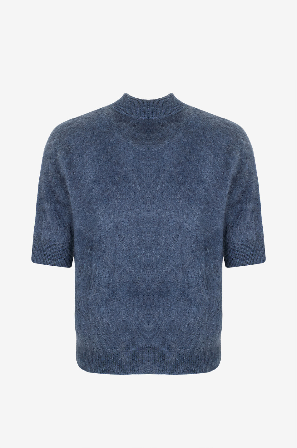 Carolyn fluffy cashmere knit polo shirt - LISA YANG - DARK Carolyn fluffy cashmere knit polo shirt - LISA YANG - DARK