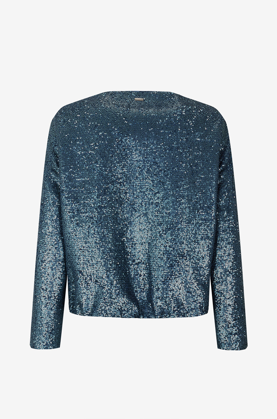 HERNO Resort lightweight short sequin jacket Women DARK BLUE 2