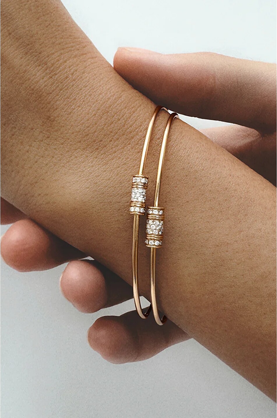 VANRYCKE Armreif aus Roségold und Diamanten Le Fil de la Vie Damen ROSA 3