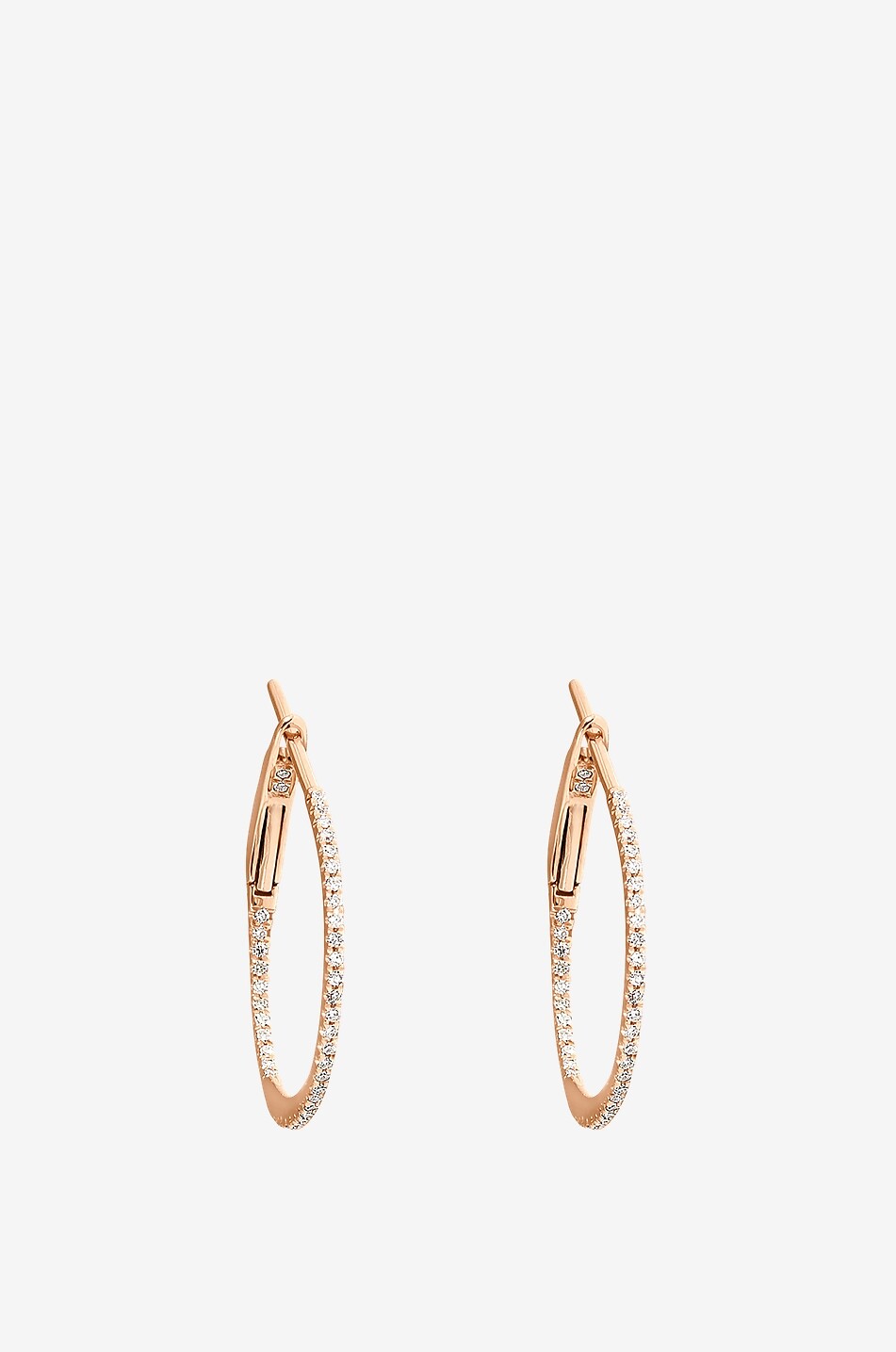 VANRYCKE Mono créole en or rose et diamants Officiel - 19mm Femme ROSE 3