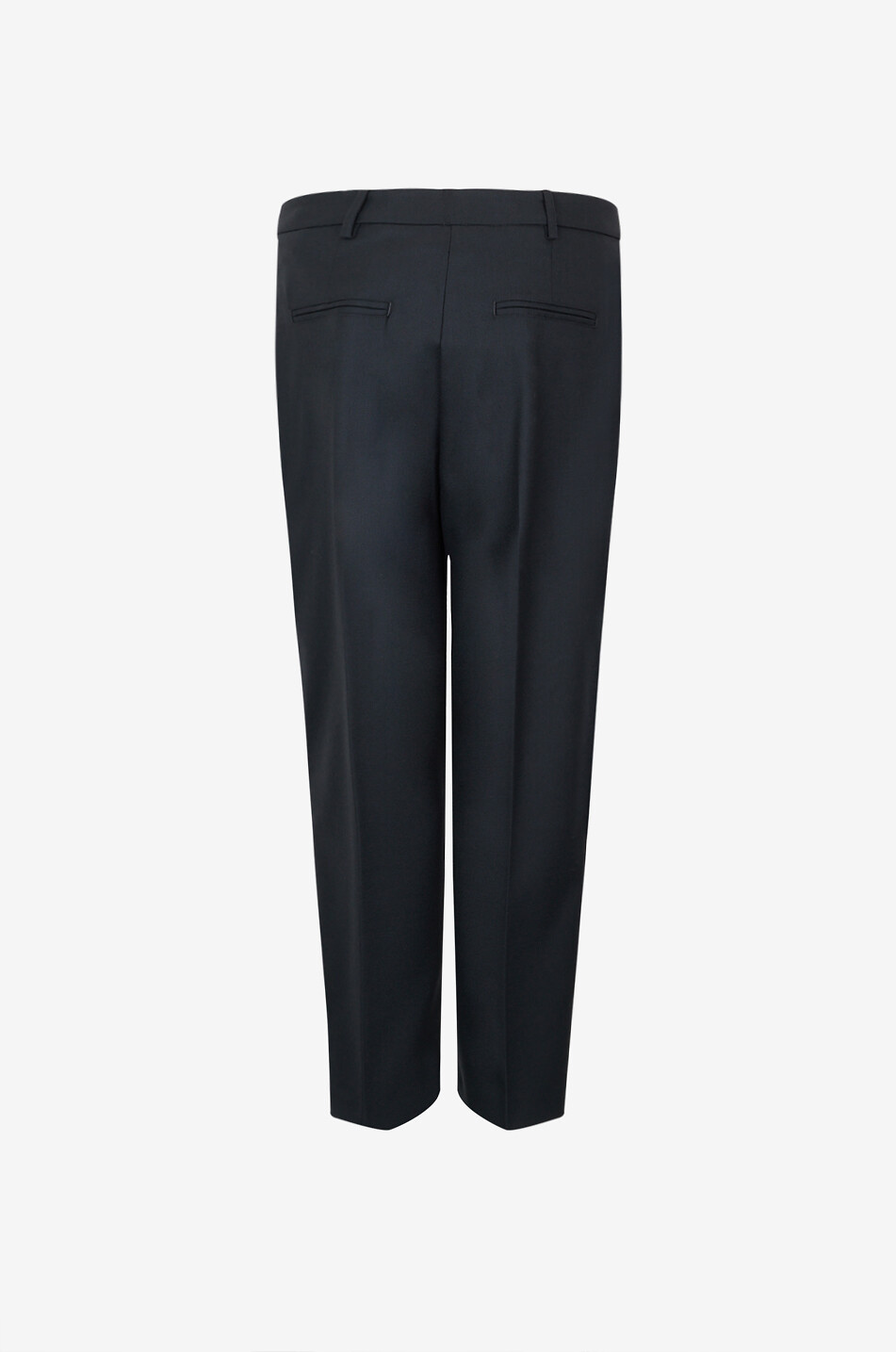 HERNO Gerade Hose aus fliessendem Wollköper Damen SCHWARZ 2