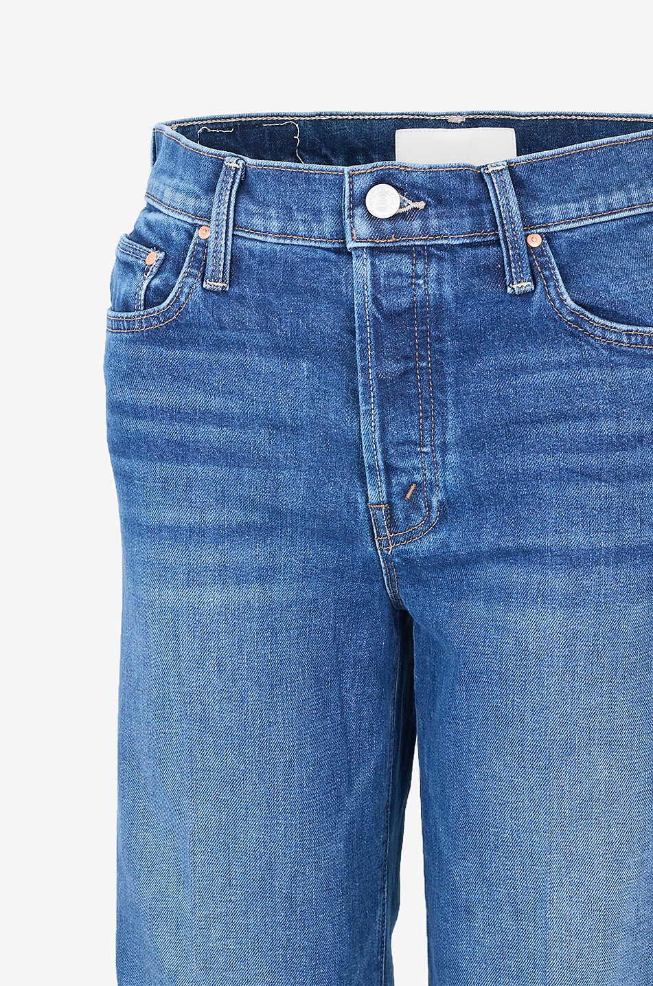 MOTHER Tomcat Roller Skimp flared wide-leg denim jeans Women BLUE 3