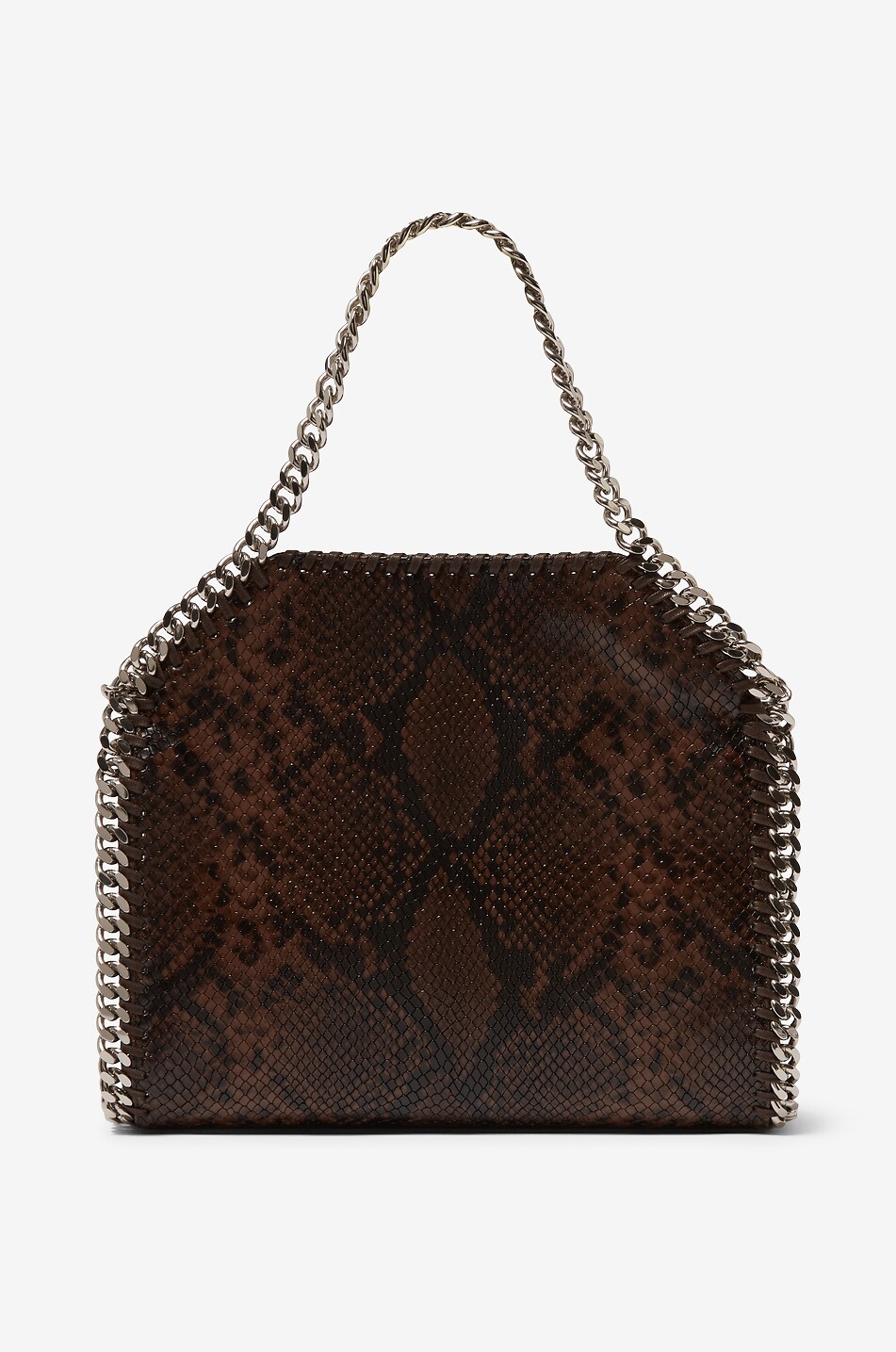 STELLA McCARTNEY Falabella Saffiano leather rectangular shoulder bag Women BROWN 3