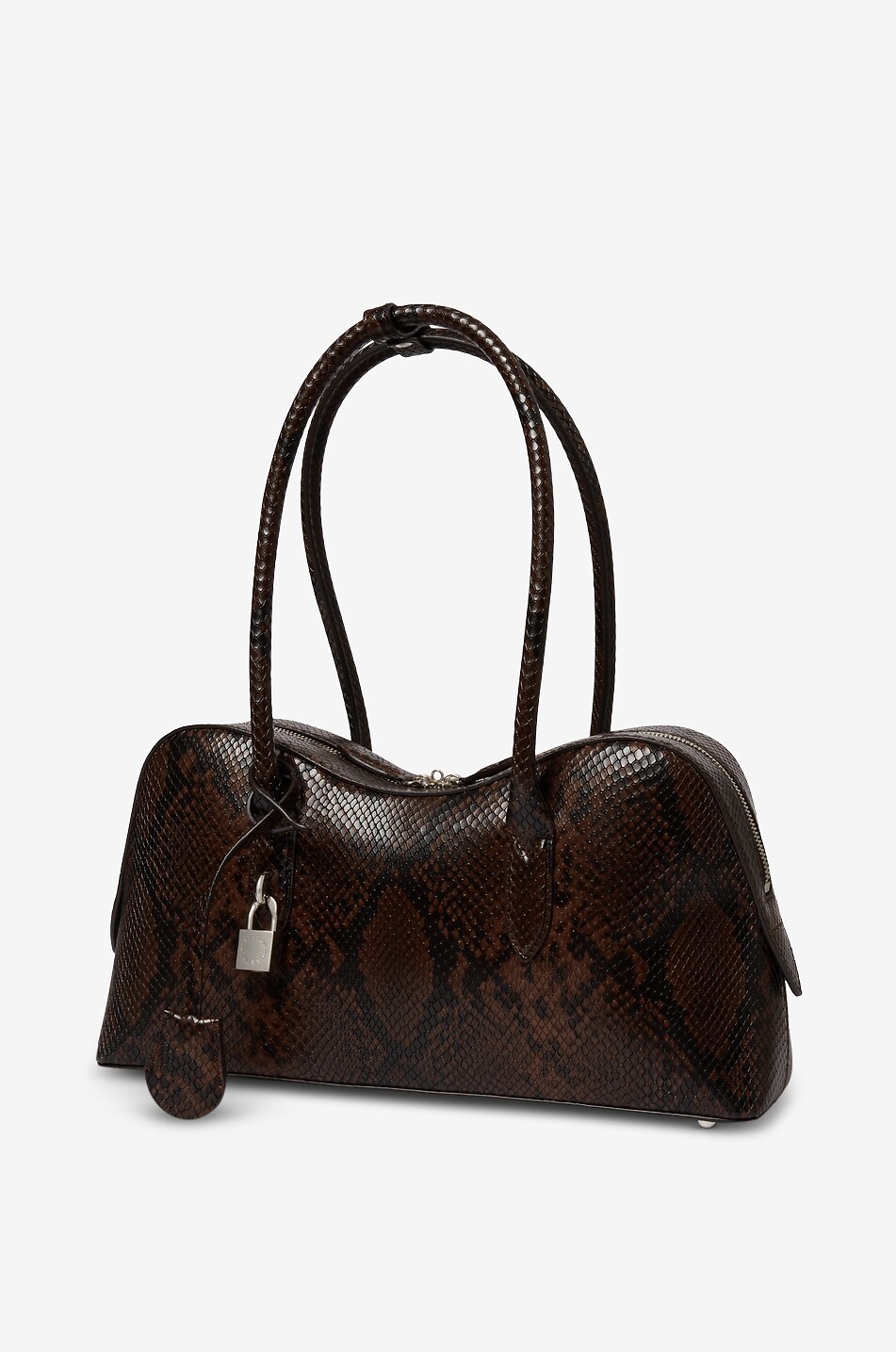 STELLA McCARTNEY Ryder faux leather snakeskin handbag Women BROWN 3