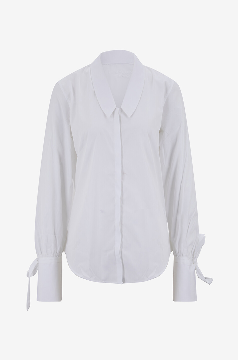 Popeline V-Ausschnitt Bluse Diva