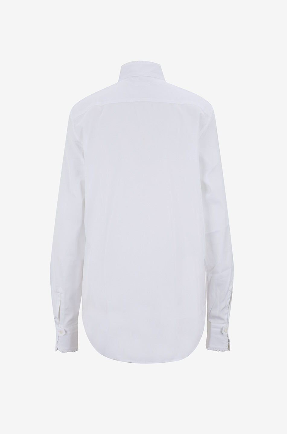 BOURRIENNE PARIS X Cavalière high-collar popeline shirt Women WHITE 2
