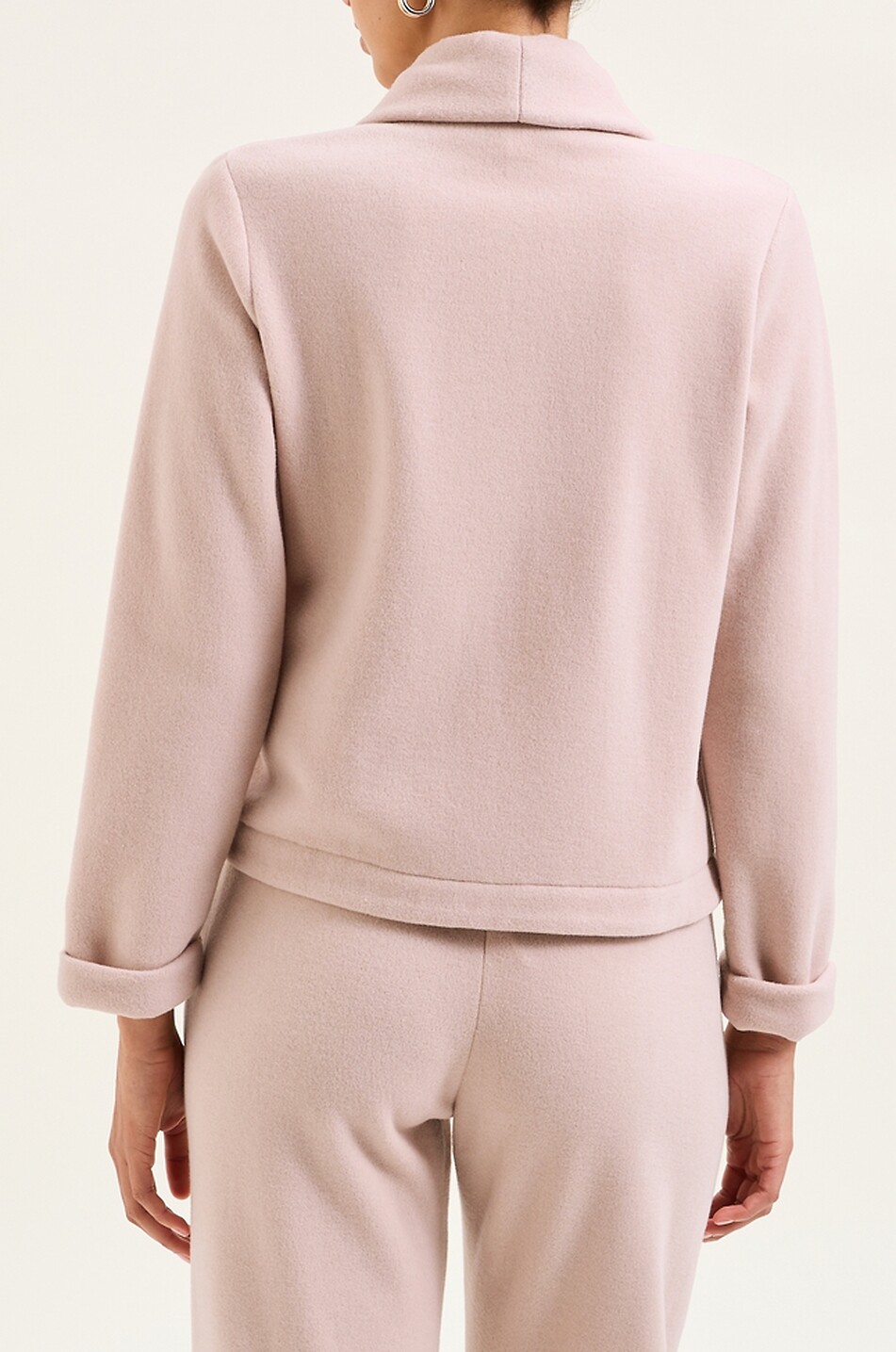 LAURENCE TAVERNIER Cardigan cache-cœur en polaire Louna Femme BEIGE 3