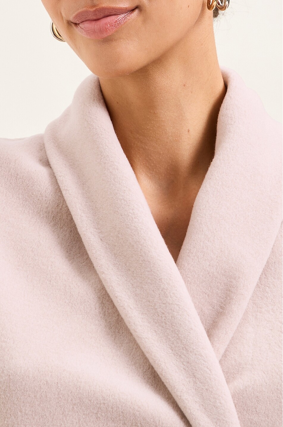 LAURENCE TAVERNIER Cardigan cache-cœur en polaire Louna Femme BEIGE 4