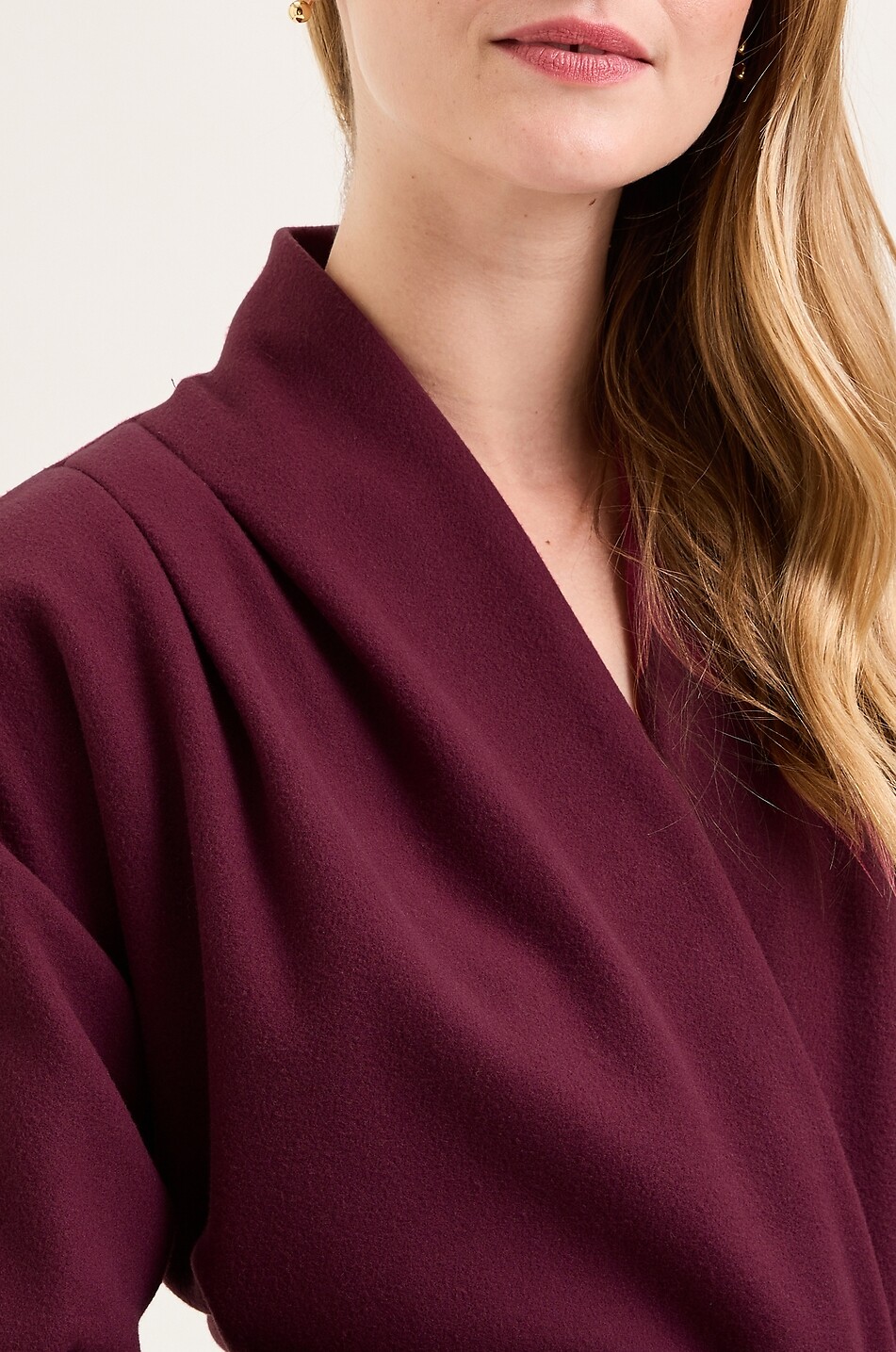 LAURENCE TAVERNIER Kurzer Bademantel aus Polarfleece Sarah Damen ROT 4
