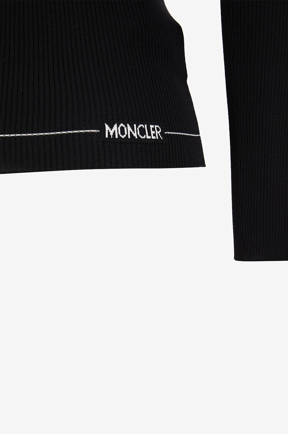 MONCLER Rollkragenpullover aus Jersey Dolcevita Damen SCHWARZ 3
