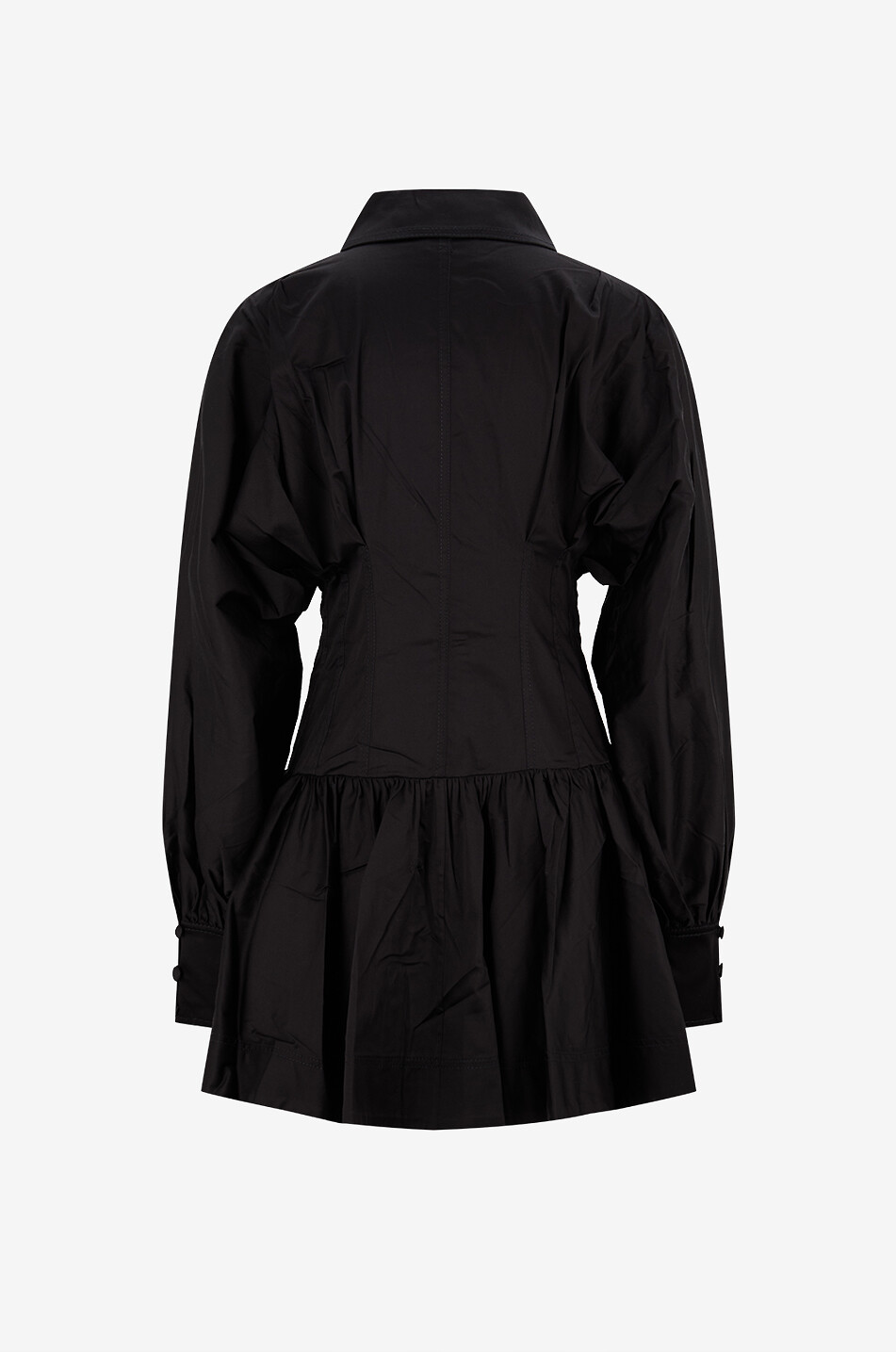 AJE Robe courte satinée à col chemise Alexa Femme NOIR 2