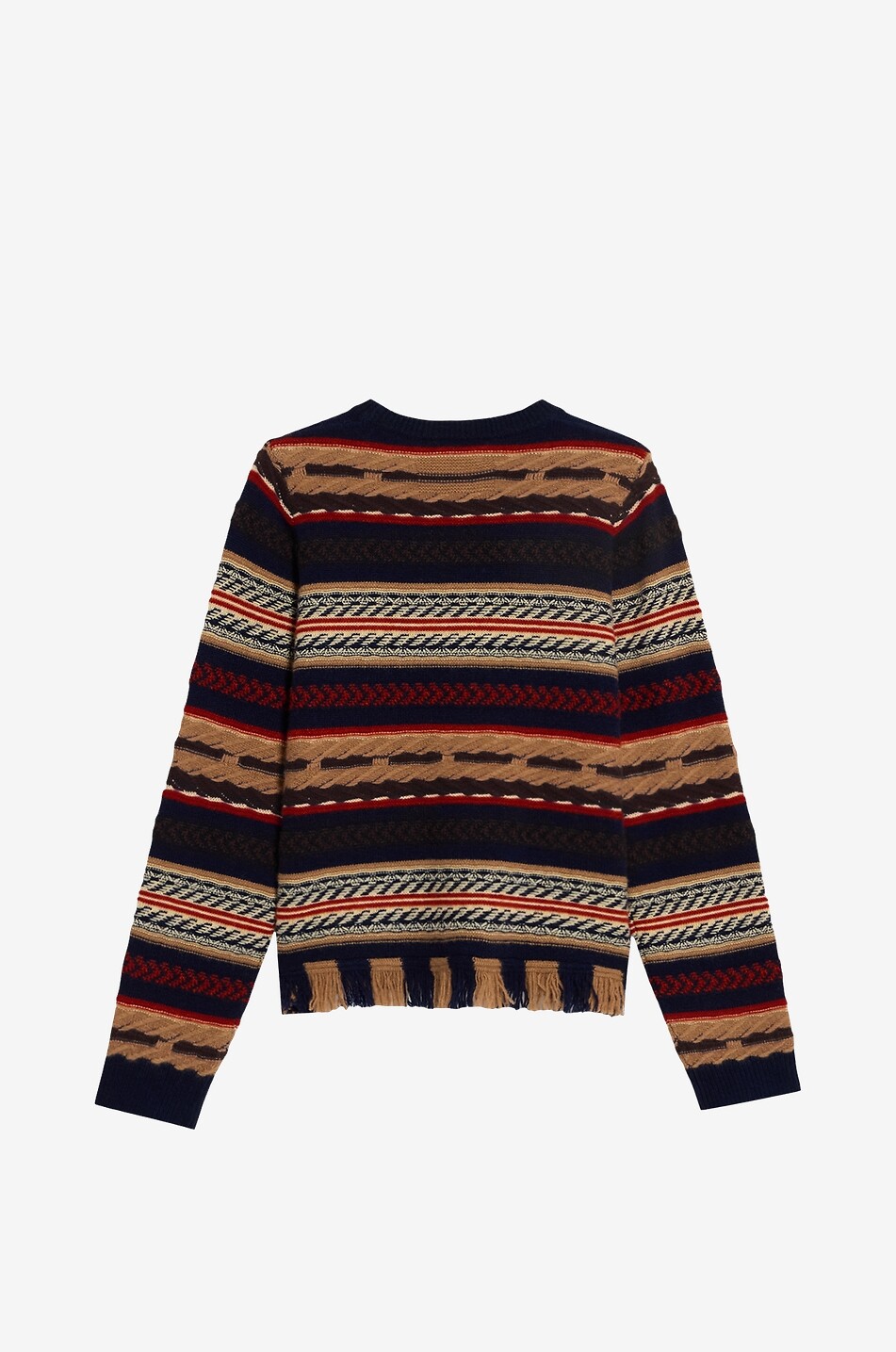 GUEST IN RESIDENCE Gestreifter Strickpullover mit Rundhalsausschnitt Western Stripes Damen BUNT 2