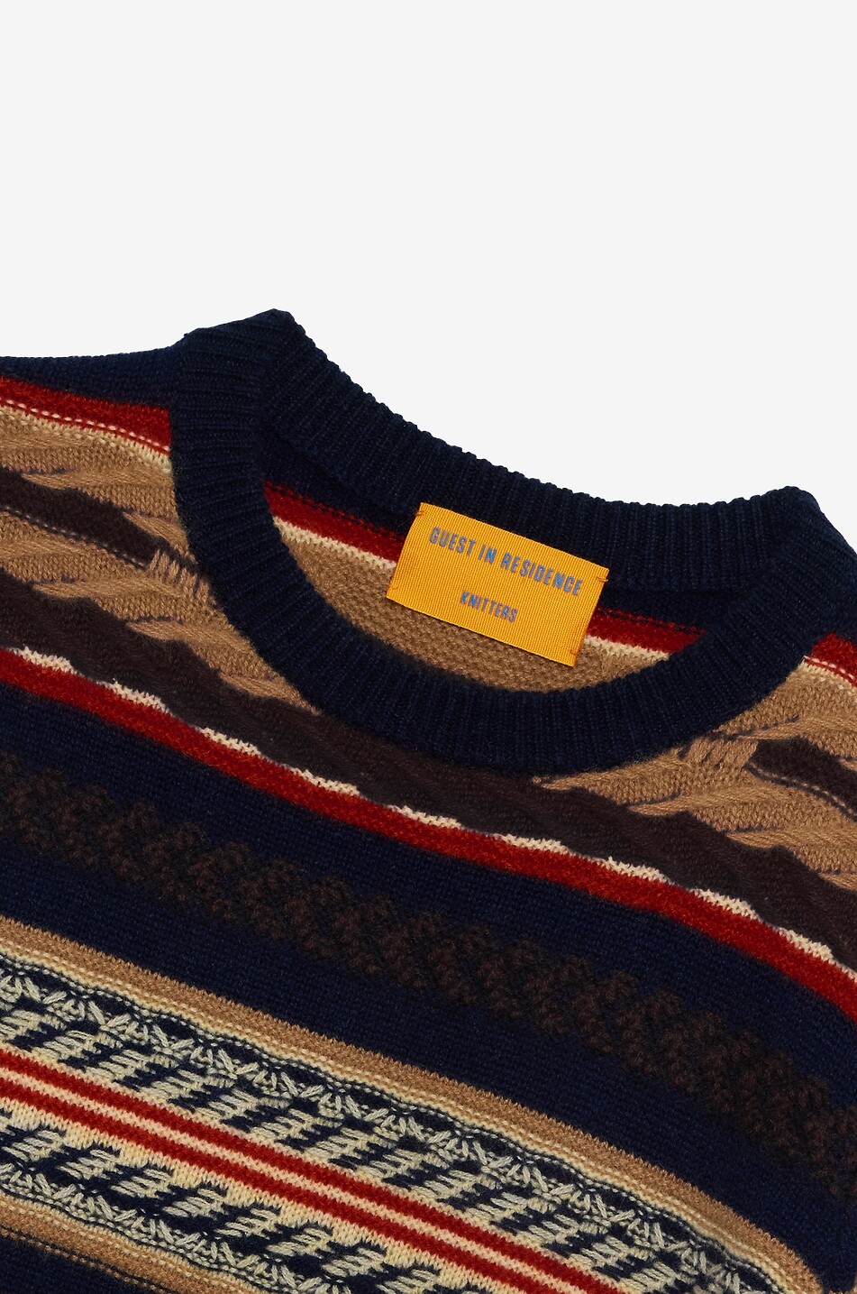 GUEST IN RESIDENCE Gestreifter Strickpullover mit Rundhalsausschnitt Western Stripes Damen BUNT 6