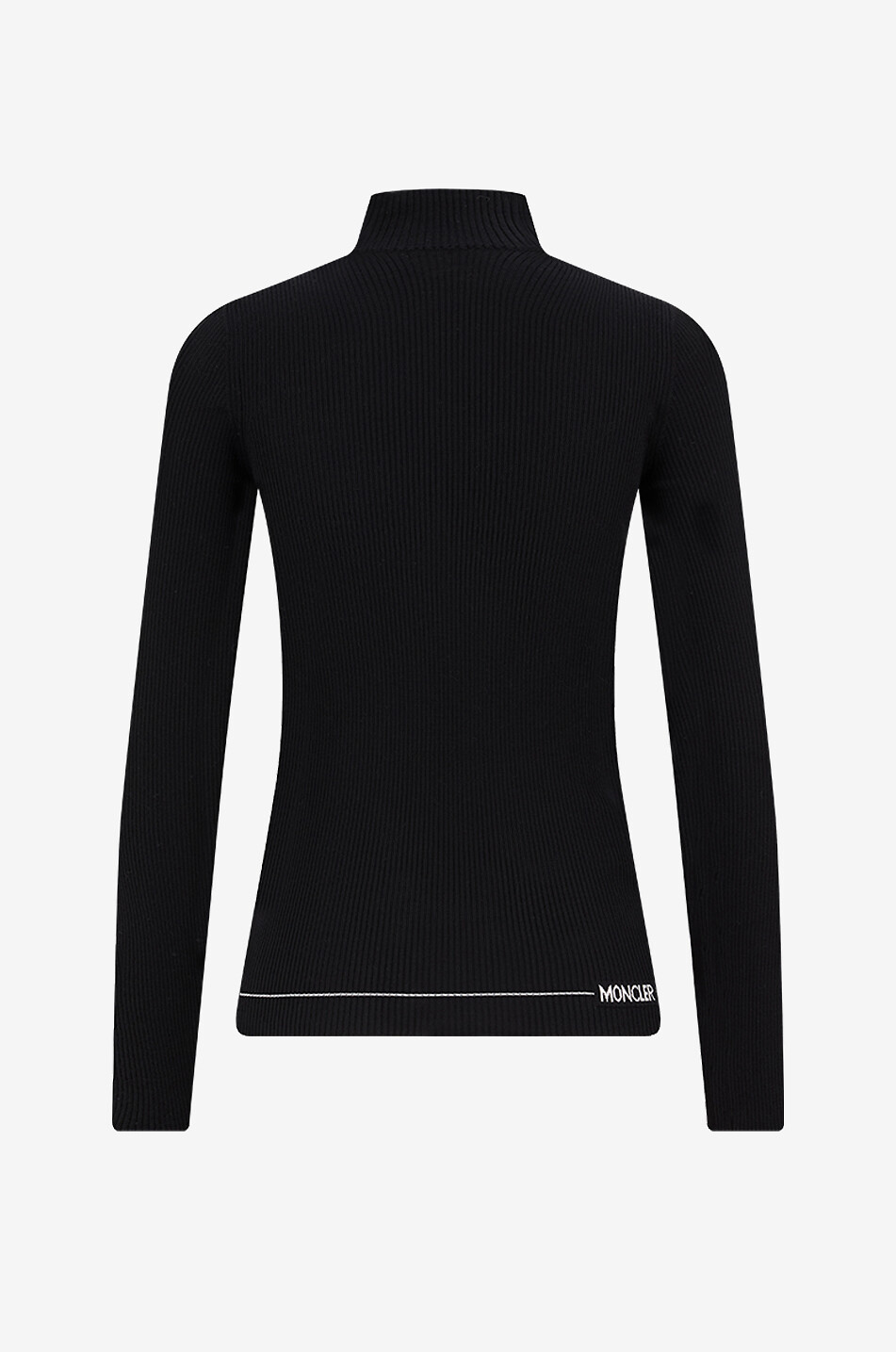 MONCLER Rollkragenpullover aus Jersey Dolcevita Damen SCHWARZ 2