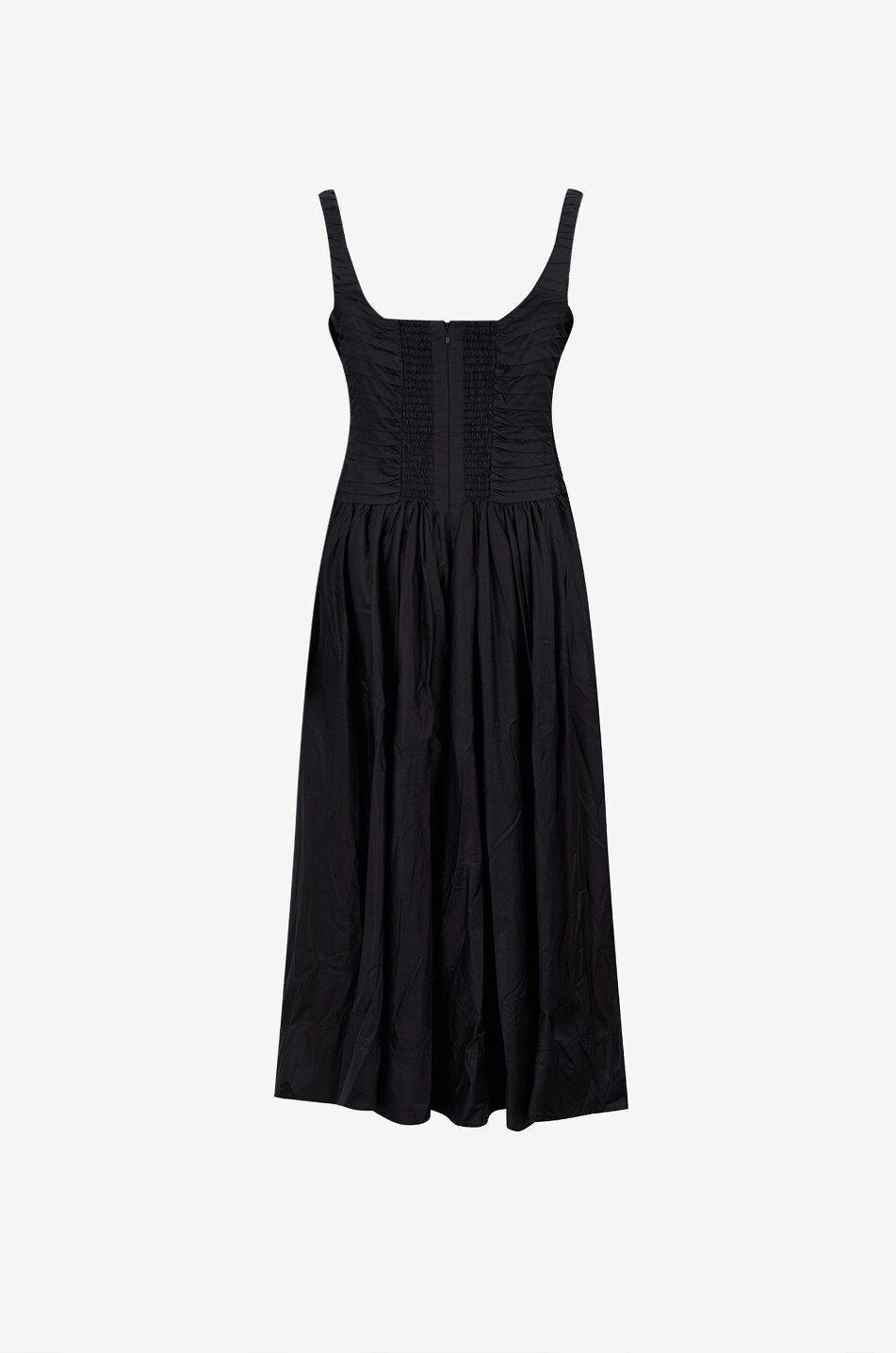 AJE Star midi strappy dress in cotton Women BLACK 2