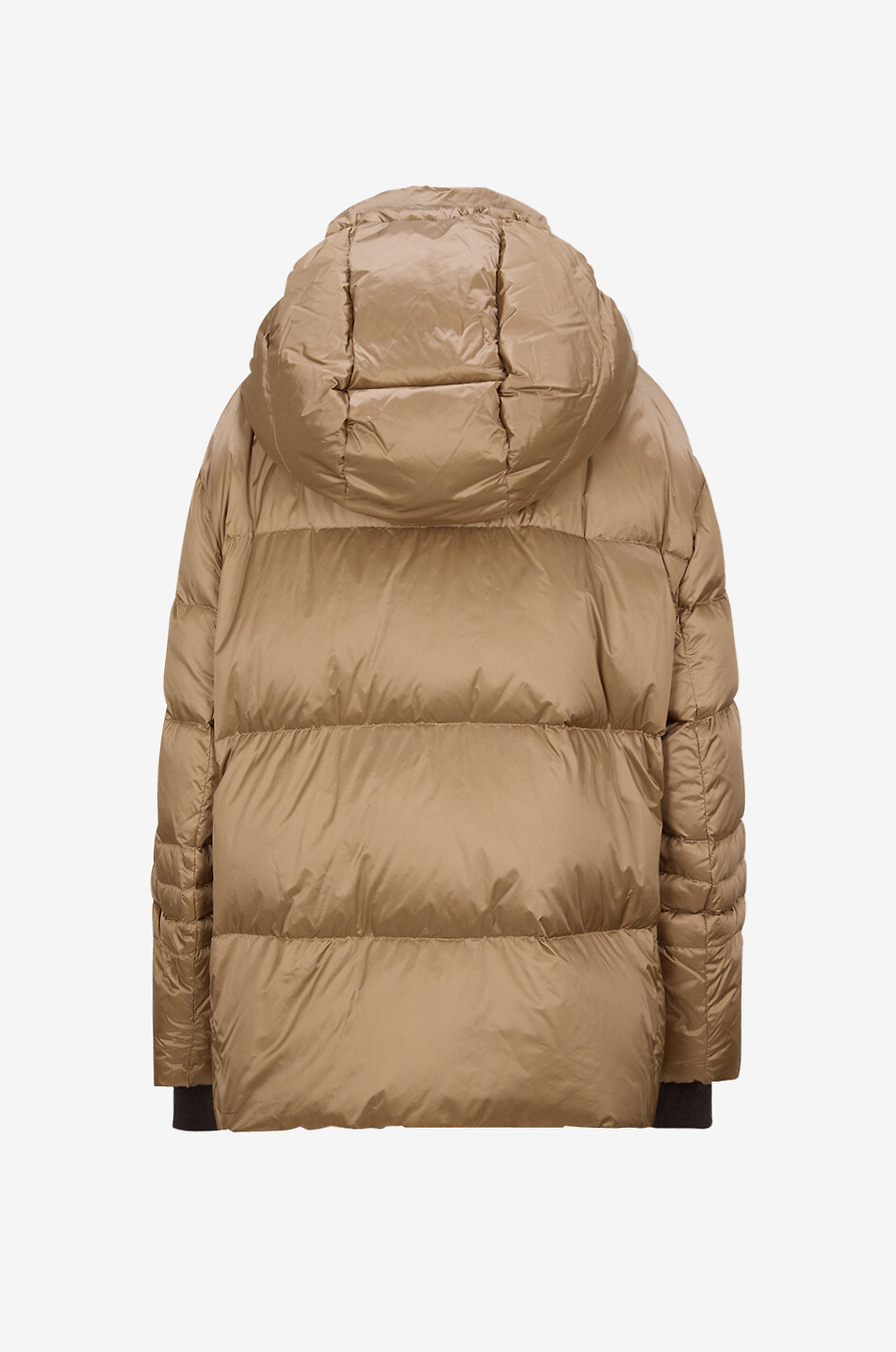 ANTONELLI FIRENZE Kurze Kapuzenjacke aus schillerndem Hightech-Gewebe Frollin Damen KAMELFARBEN 2