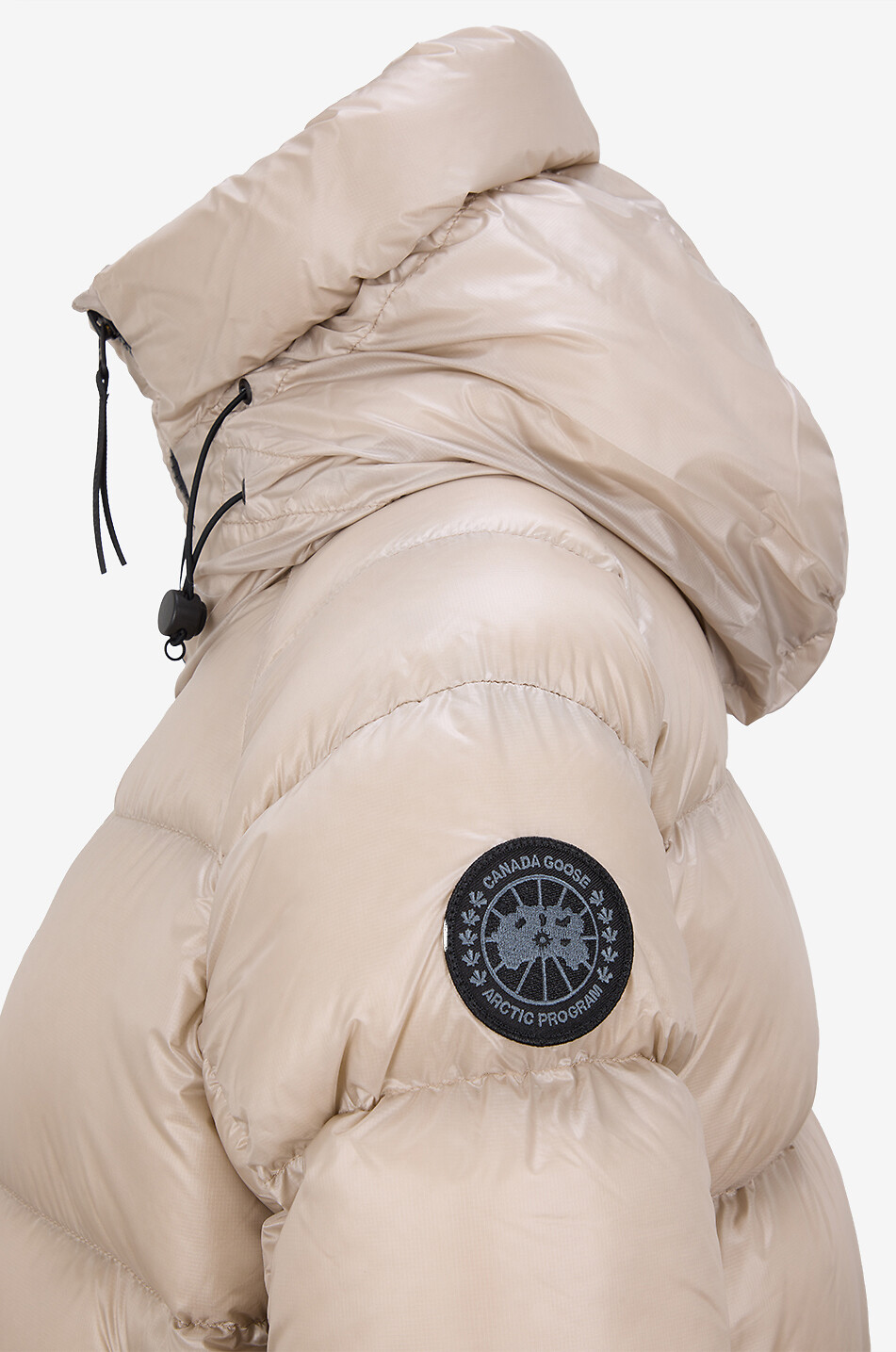 CANADA GOOSE Doudoune mi-longue en tissu technique à col montant Cypress Femme GRIS CLAIR 3