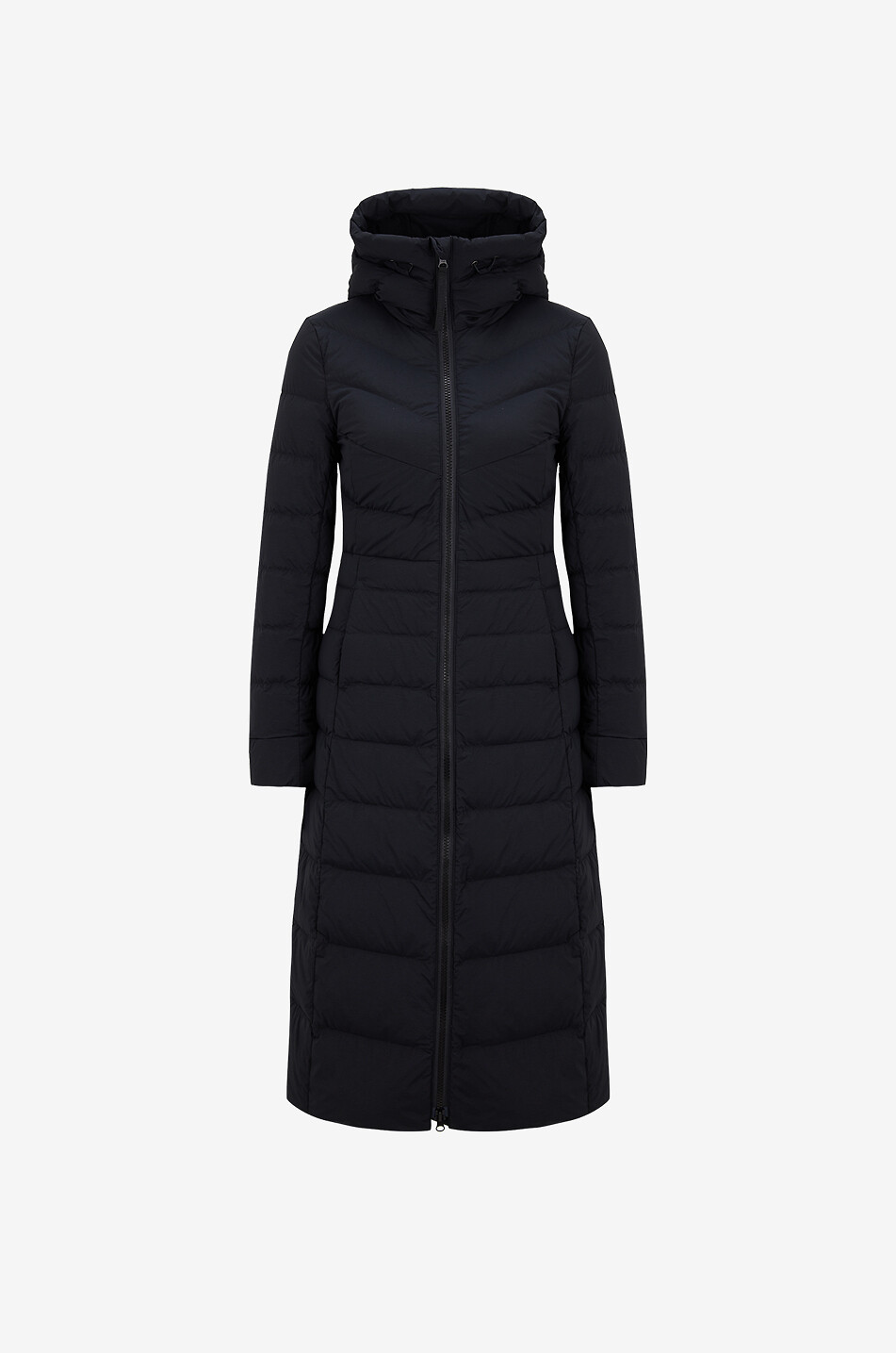 CANADA GOOSE Clair long quilted technical fabric puffer coat Women BLACK 1