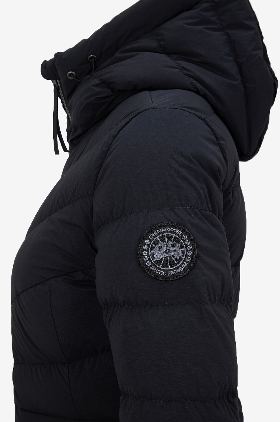 CANADA GOOSE Clair long quilted technical fabric puffer coat Women BLACK 3