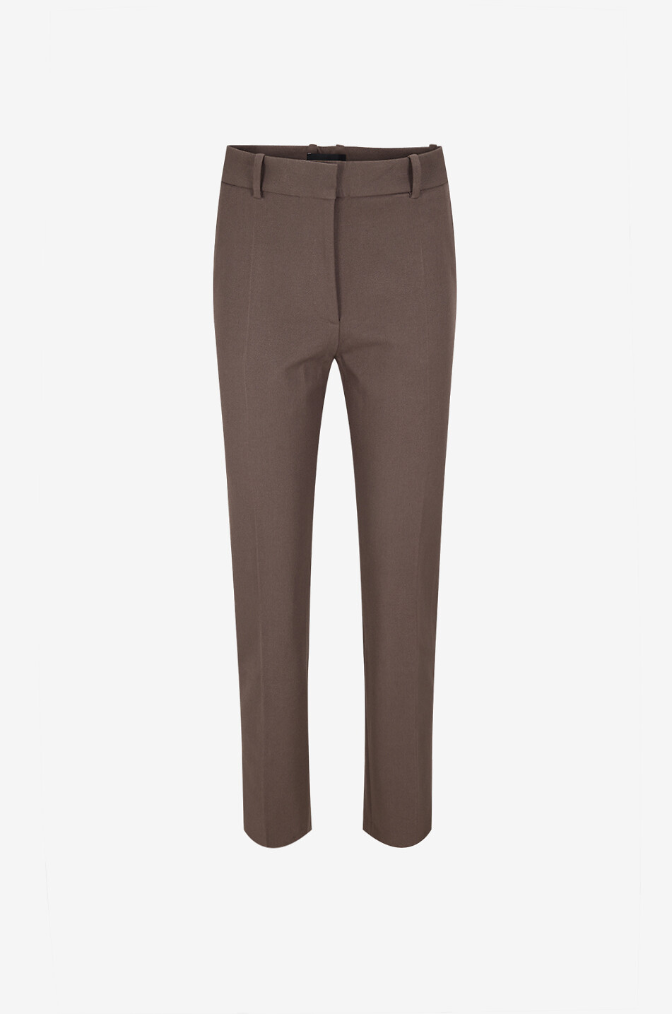 Pantalon Femme JOSEPH JANARD En Lin Marron - Taille 38, Coupe Chino, Fabriqué En France - Occasion Très Bon état