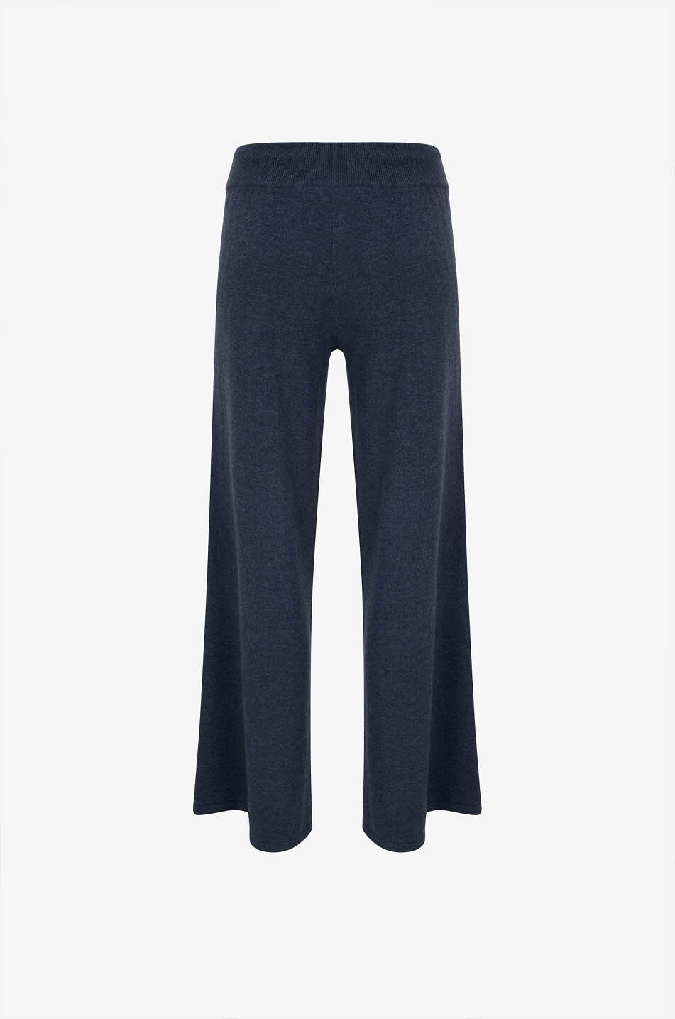 LISA YANG Pantalon large en maille à grandes poches Omi Femme BLEU FONCE 2