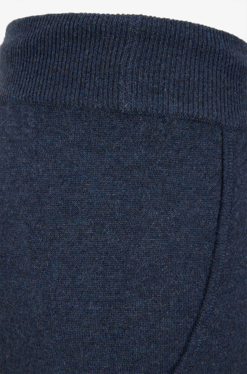 LISA YANG Pantalon large en maille à grandes poches Omi Femme BLEU FONCE 3