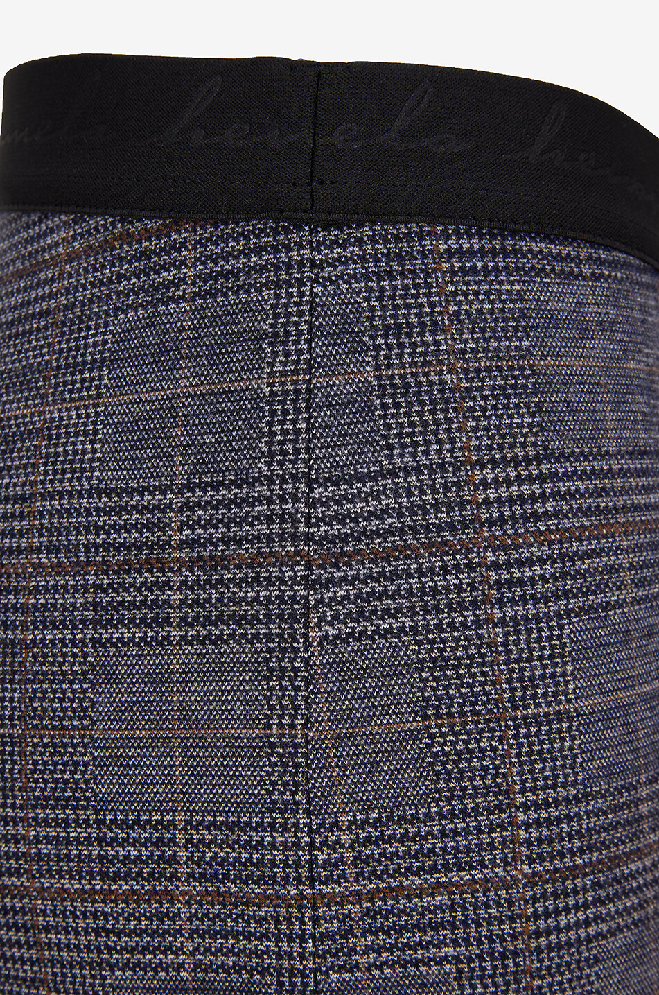 PAMELA HENSON Ghebby plaid jersey wide-leg trousers Women GREY 3