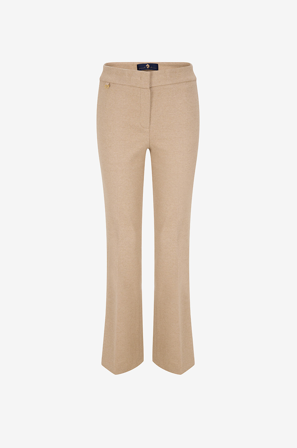 Pantalon évasé en jersey duveteux Hellie
