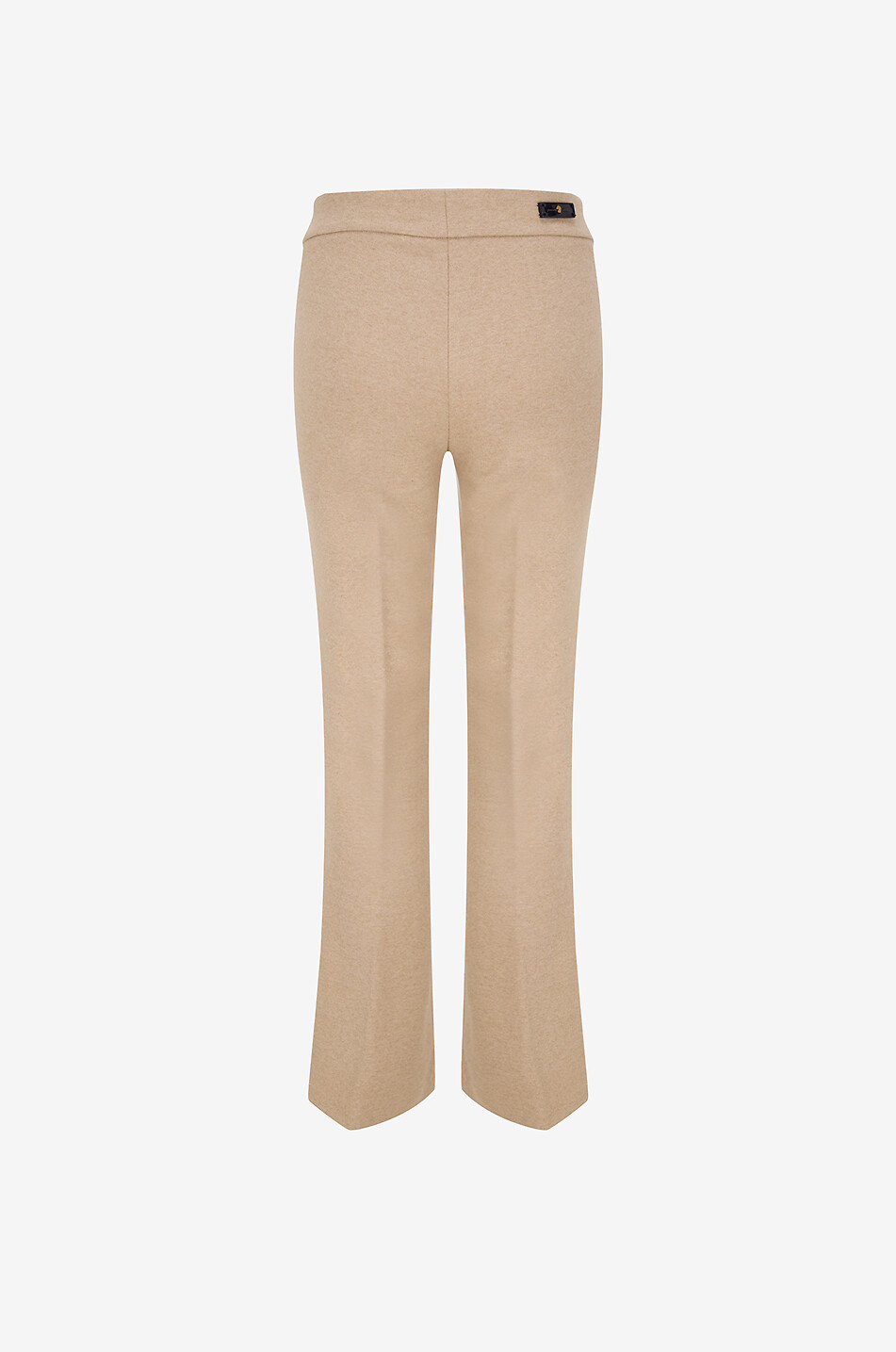 PAMELA HENSON Pantalon évasé en jersey duveteux Hellie Femme Beige clair 2